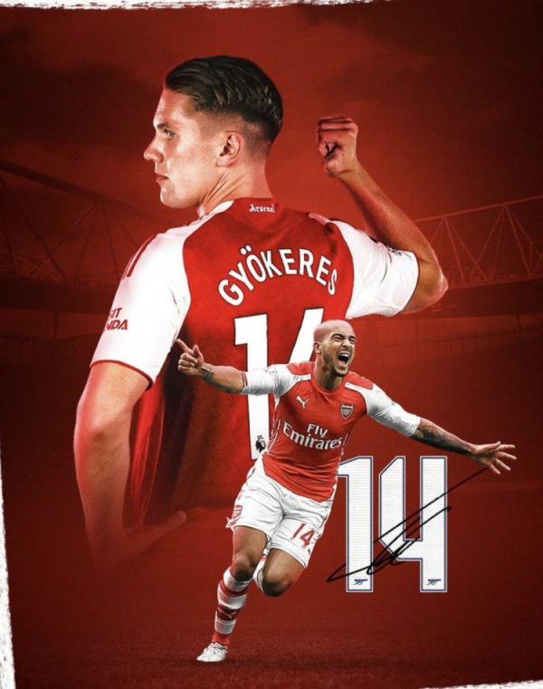 传承枪手14号！沃尔科特社媒晒出海报：迎接约克雷斯🤝