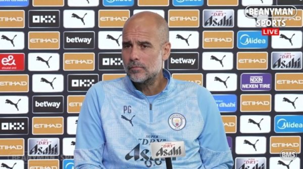 瓜帅：信服会踢出个出色的赛季 很舒坦丁丁&萨内将回曼城主场