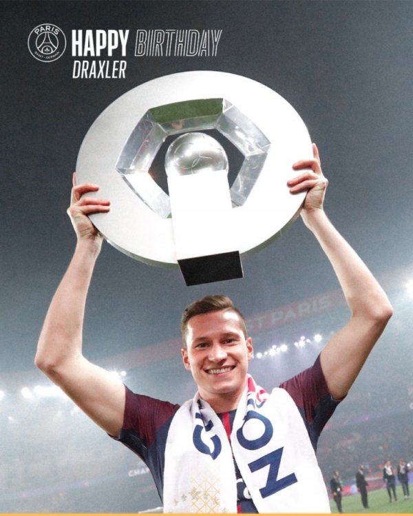 巴黎官方祝德拉克斯勒32岁寿辰幽闲，着力时期出战198场斩获14冠