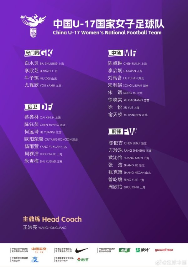 u17女足行程：10月1日赴摩洛哥、10月14日初始插足U17女足天下杯