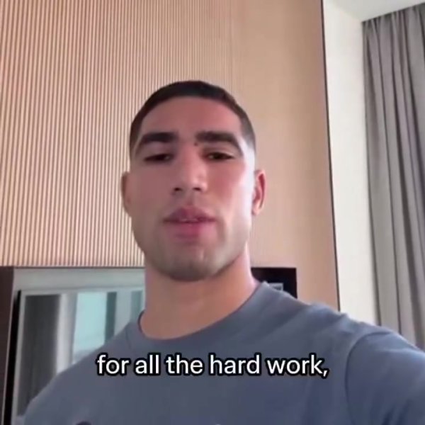 摩洛哥迎下世青赛决赛，阿什拉夫：为你们感到荒诞，决赛加油！