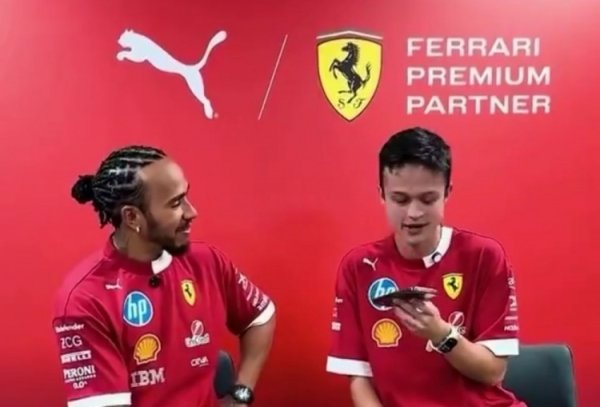 F1车手汉密尔顿QA：足坛最心爱维尼修斯和内马尔 观赏梅西的期间